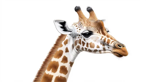 Majestic Giraffe Illustration