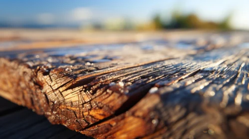 Wooden Plank Reflection: A Nature-Inspired Installation