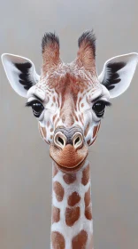 Giraffe Close-Up Art
