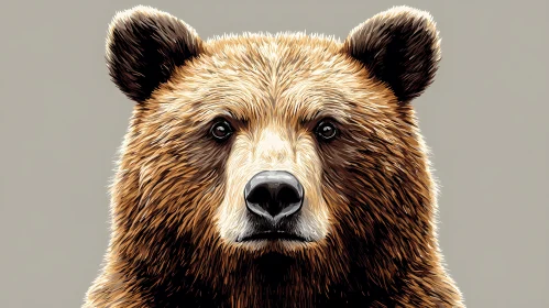 Artistic Bear Portrait