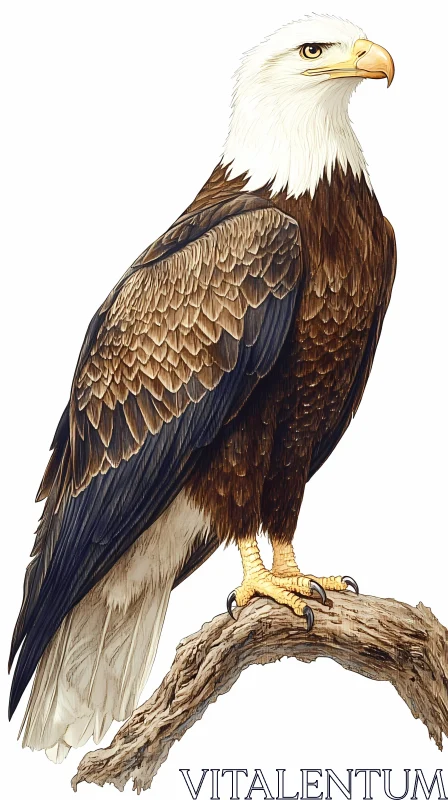 AI ART Intricate Bald Eagle Artwork