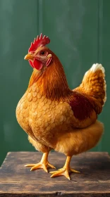 Vivid Poultry Portrait