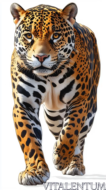 Elegant Jaguar in Motion AI Image