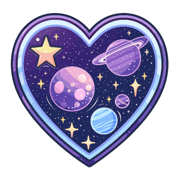 POD Design Celestial Heart Universe