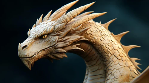 Detailed Dragon Sculpture