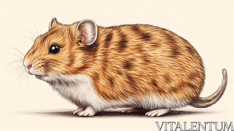 AI ART Illustrated Hamster Art