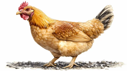 Realistic Hen Image
