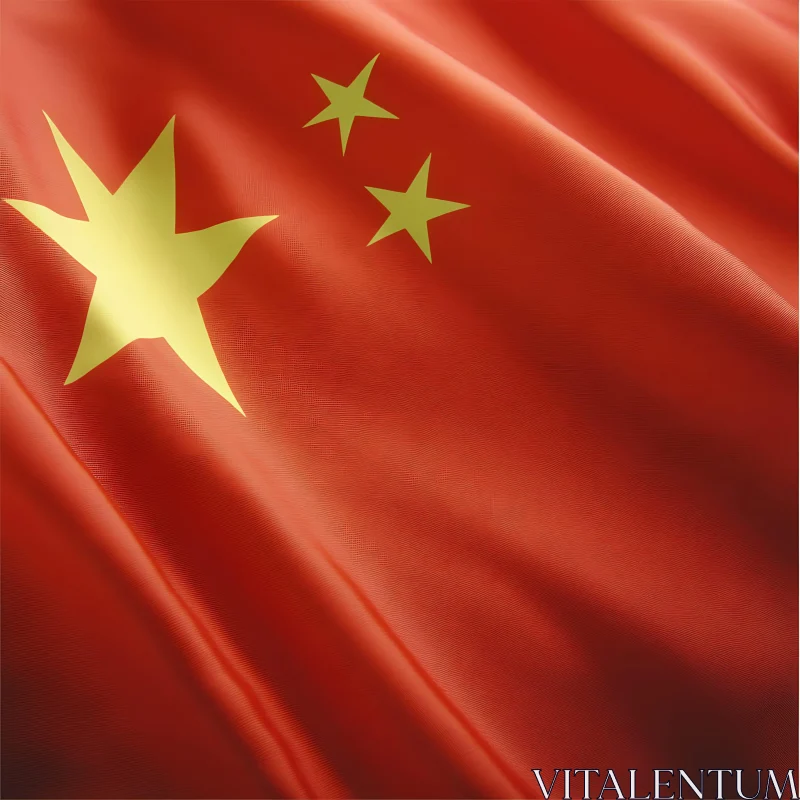 Red and Gold: The Flag of China AI Image