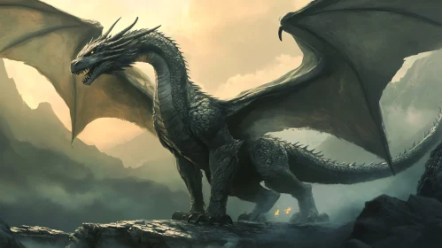 Dragon on Mountain Peak