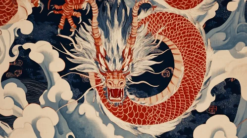 Dragon in the Clouds - Asian Art