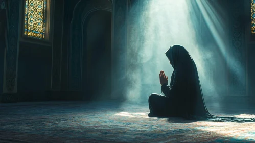 Woman in Prayer, Spiritual Light