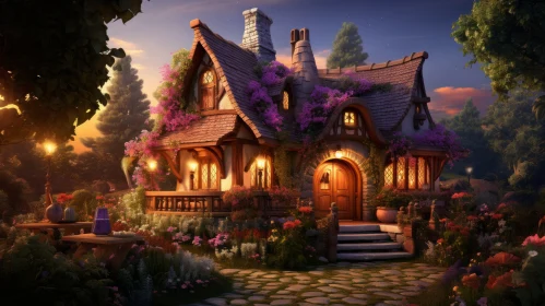 Fantasy Cottages Wallpaper - Whimsical Cartoonish Charm