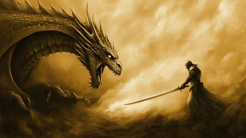 Warrior vs Dragon: A Battle of Wills