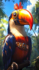 Tropical Toucan Portrait