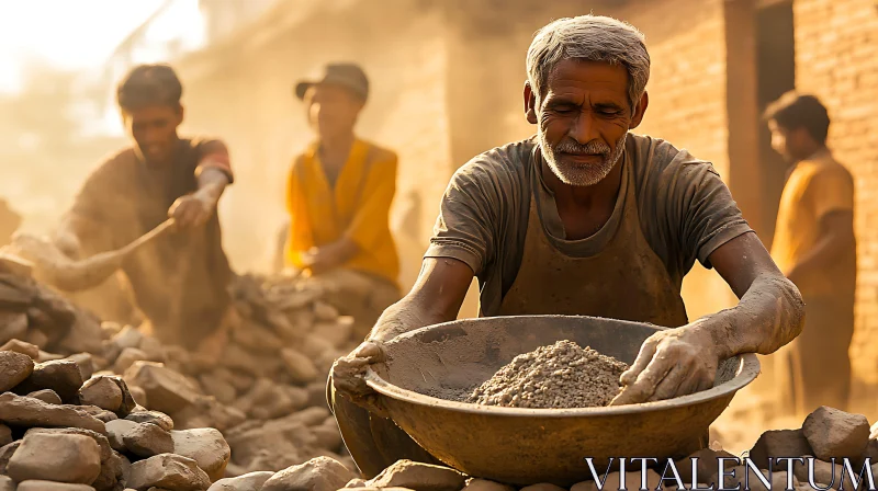 Man Working in Construction AI Image