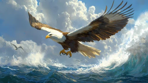 Eagle Above the Sea