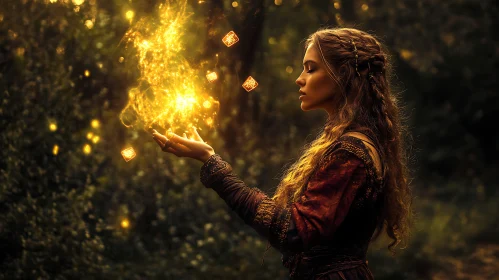 Mystical Woman with Magical Energy