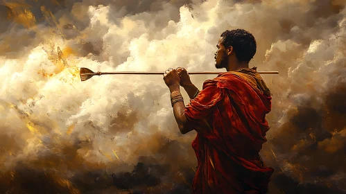 Man with Spear Painting