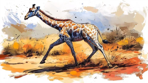 Giraffe Art in Nature