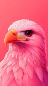 Artistic Pink Eagle Design