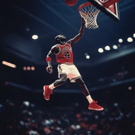 Athlete in Mid-Air
