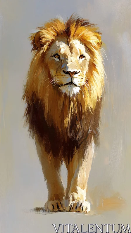 AI ART Majestic Lion Artwork