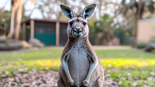 Portrait of a Kangaroo in Nature