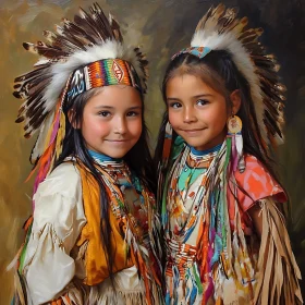 Portrait of Native American Children