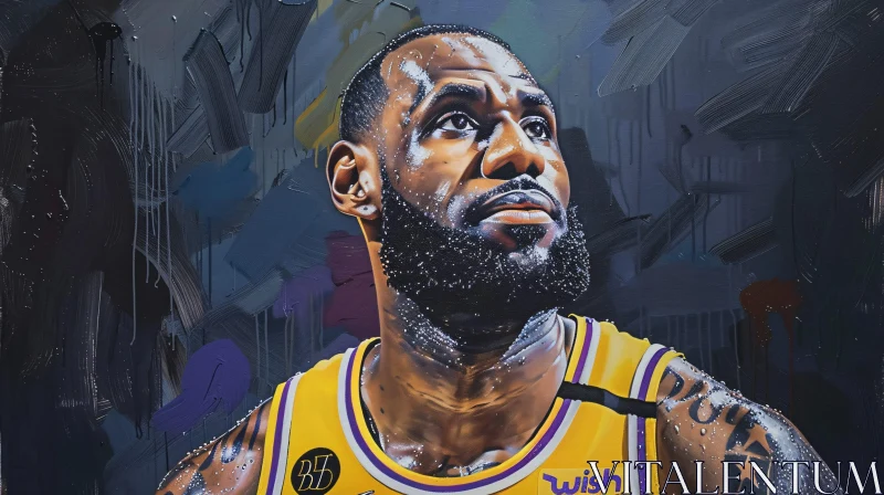 AI ART LeBron James Art Piece