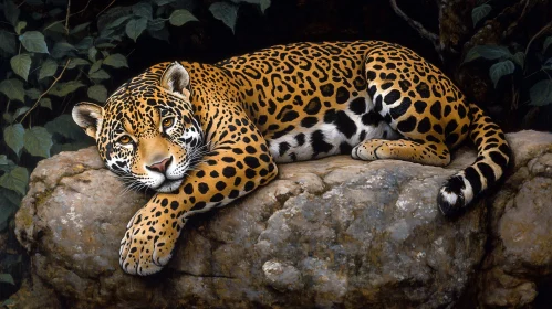 Serene Leopard in Nature