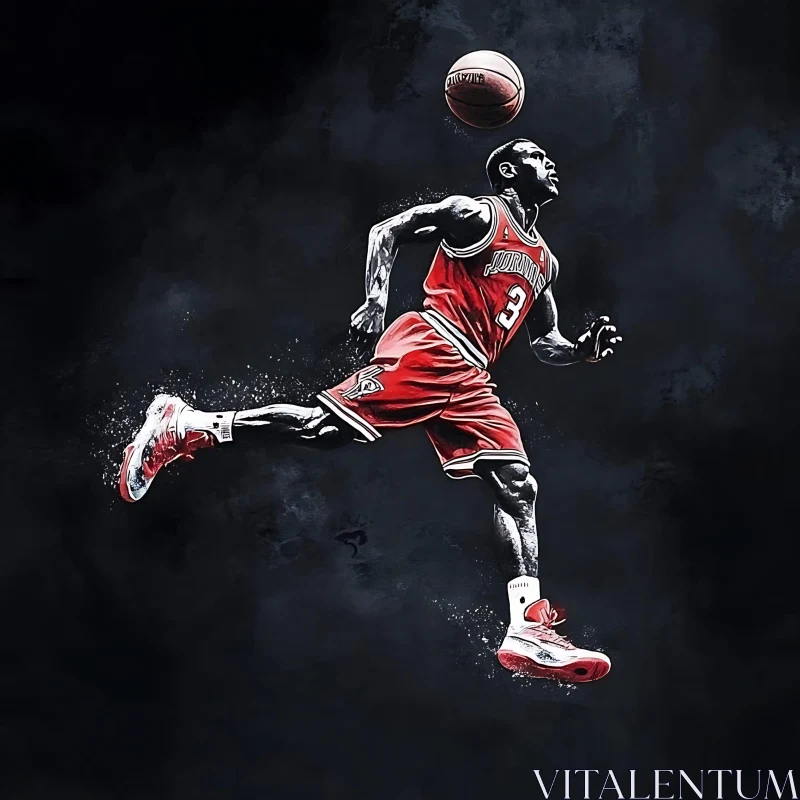 Athlete in Motion AI Image