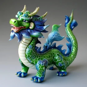 Colorful Dragon Figurine