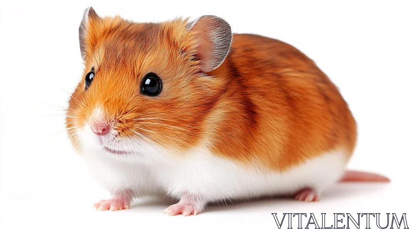 Cute Golden Brown Hamster AI Image