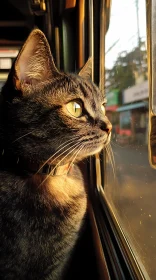 Tabby Cat by the Window