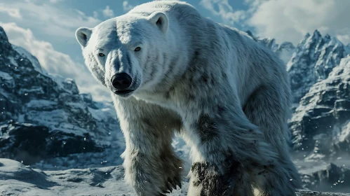 Arctic Polar Bear Portrait