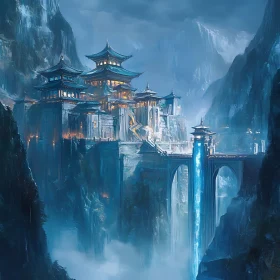 Asian City in the Mountains