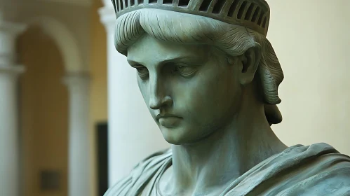 Liberty's Gaze: A Statue of Liberty Portrait