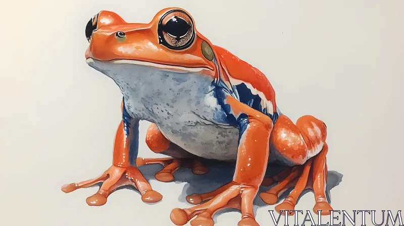 AI ART Vivid Amphibian Illustration