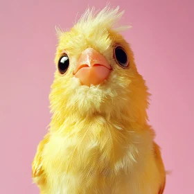 Charming Canary Close-Up