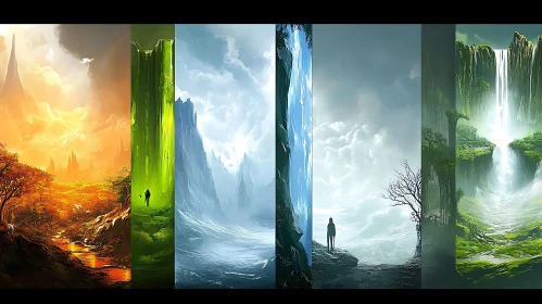 Vertical Landscapes: A Study in Contrasts