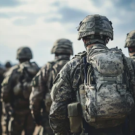 American Soldiers in Combat Gear