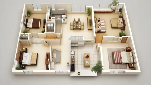 Modern Home Layout Visualization