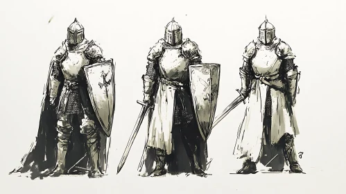 Armored Knights Sketch
