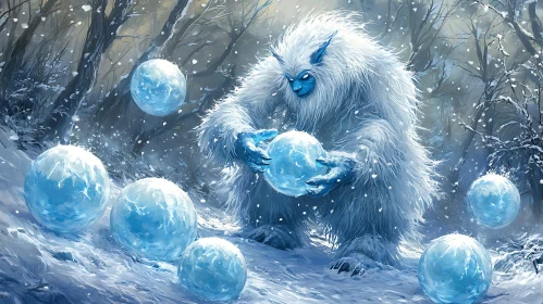 Winter Yeti's Frozen Playtime