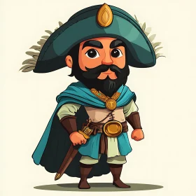 Stylized Warrior Cartoon Character