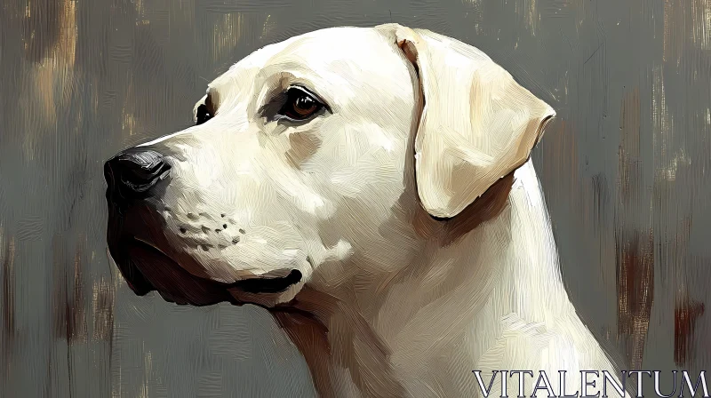 Artistic Dog Side Profile AI Image