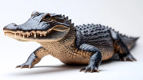 Detailed Reptile Sculpture