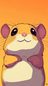 Charming Cartoon Hamster