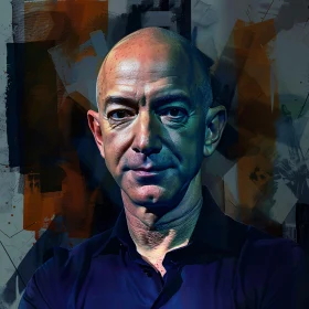 Artistic Jeff Bezos Portrait