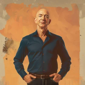 Jeff Bezos in Artistic Composition